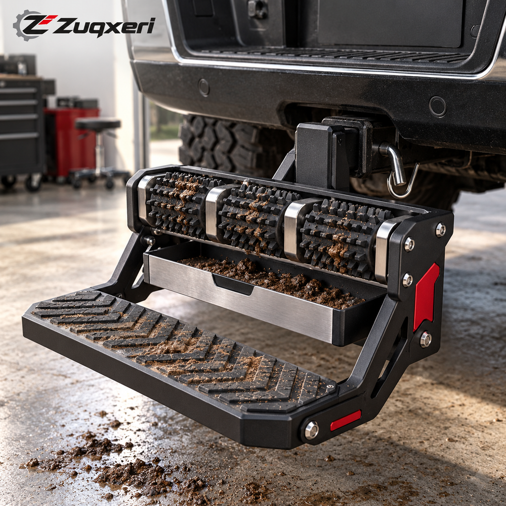 Zuqxeri™ CleanStep Roll-Clean Hitch Platform