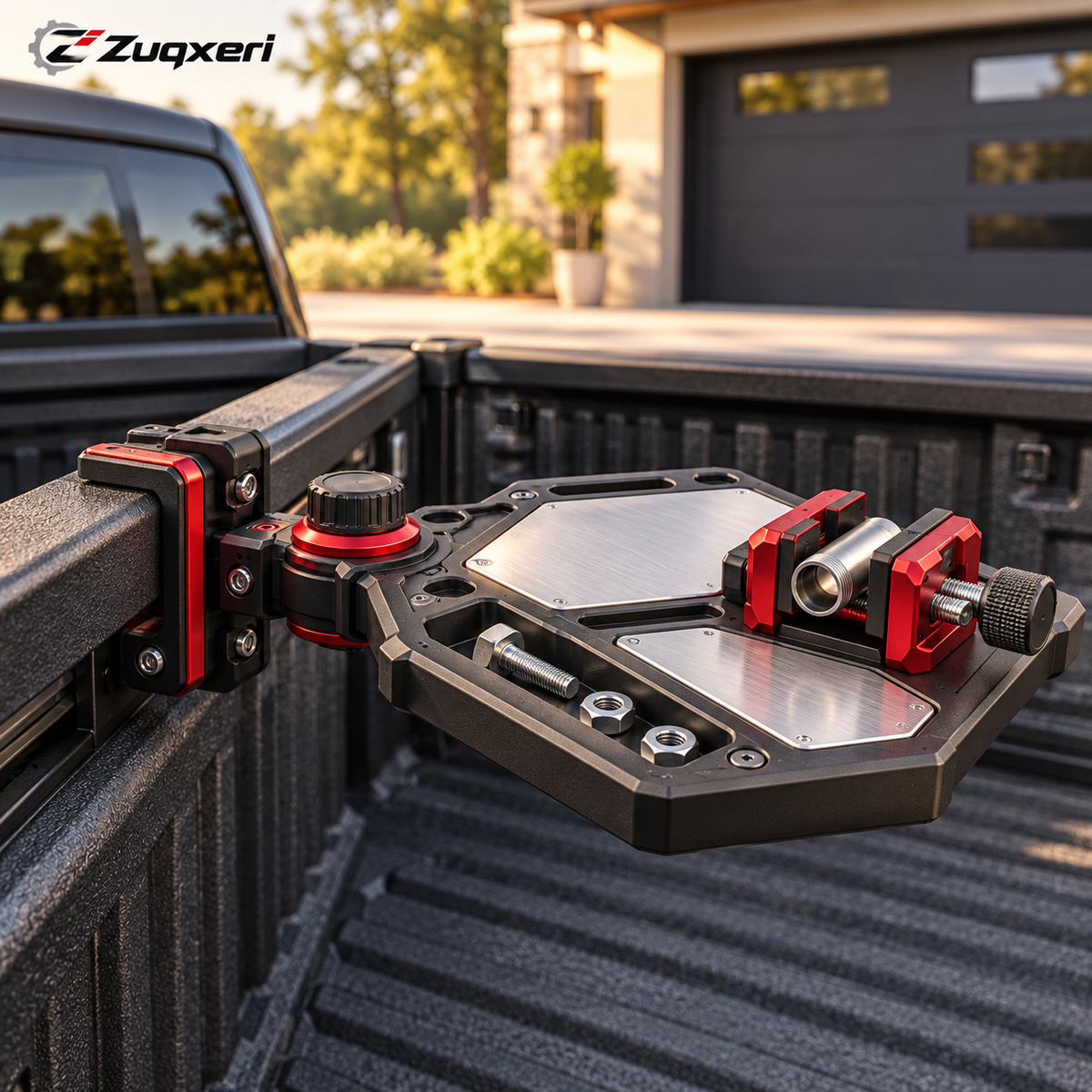Zuqxeri™ RailBench Pivot Bed-Rail Workstation