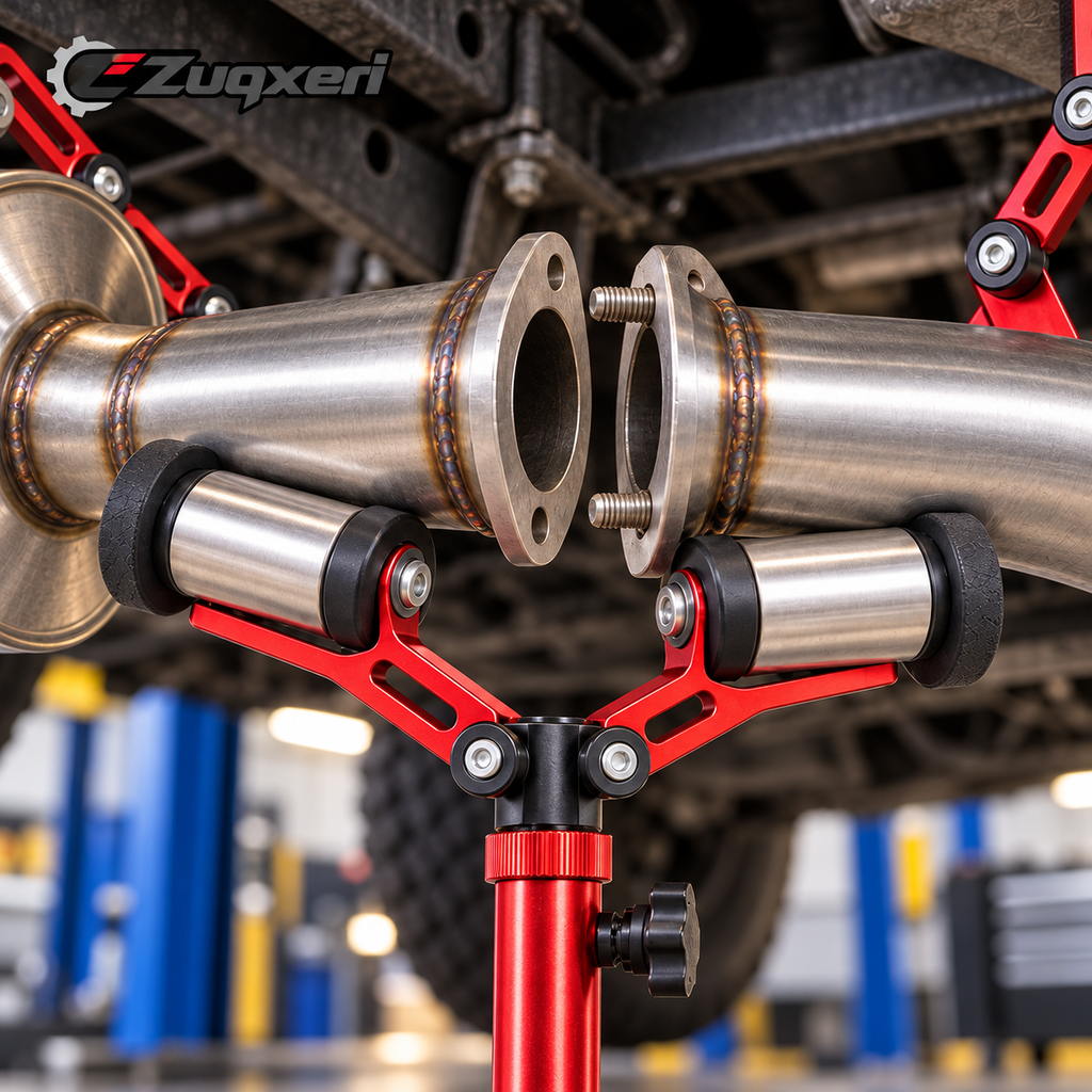 Zuqxeri ExhaustGlide Twin-Roller Alignment Cradle