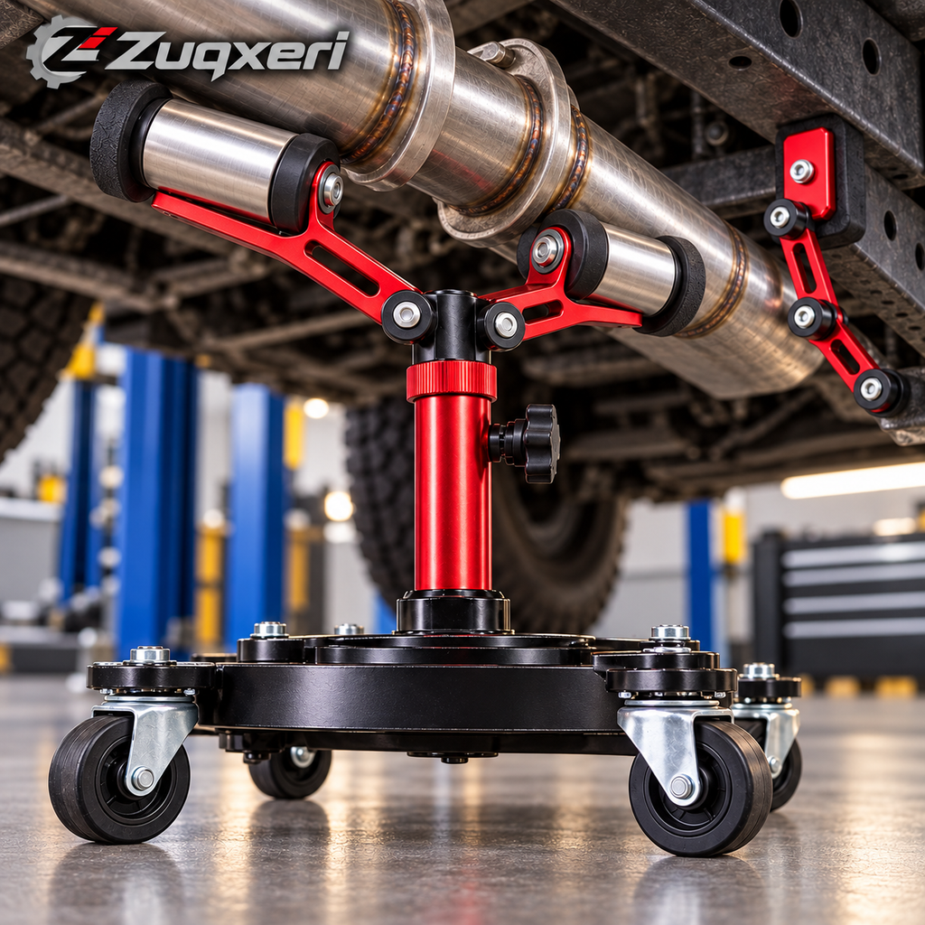 Zuqxeri ExhaustGlide Twin-Roller Alignment Cradle