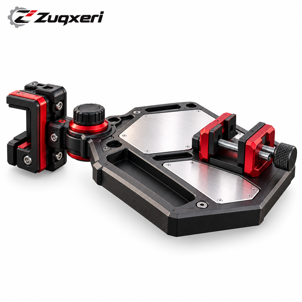 Zuqxeri™ RailBench Pivot Bed-Rail Workstation